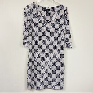 Laundry By Shelli Segal | Damask Print Dress Sz M